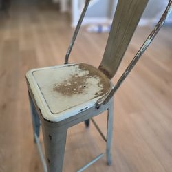 Farmhouse Industrial Metal Bar Stools – Set of 4 – $100 FIRM