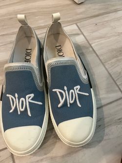 Dior B23 Blue Canvas Slip-On Loafers – Men's US 13 (EUR 47) – Worn < 5x