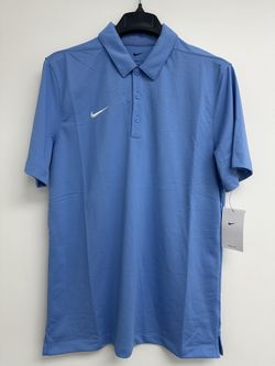 Nike Dri-FIT Men's Polo Shirt Size M (Blue) Short Sleeve