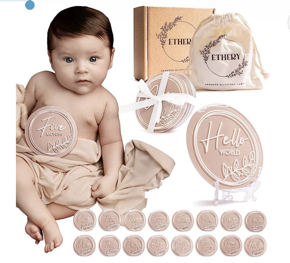 Baby Milestone Cards 16 Pc