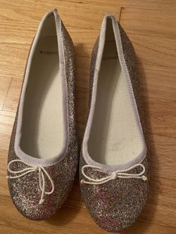 Crewcuts Gold Sparkle Ballet Flats Girl’s Size 4