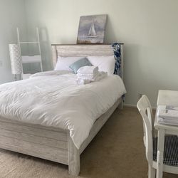 Queen Bed Frame + Mattress &Box Spring 