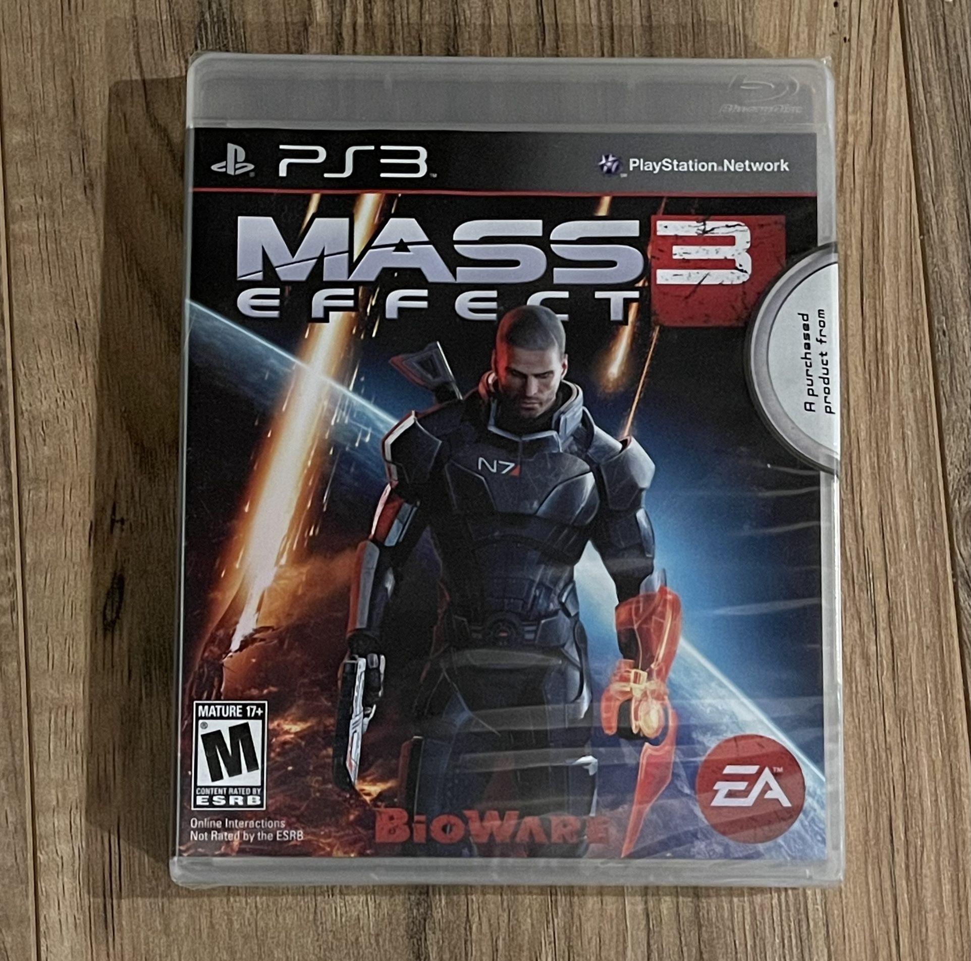 Mass Effect 3 Sony PlayStation 3 PS3 - New and Factory Sealed