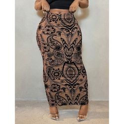 Women’s Brown Maxi Skirt 