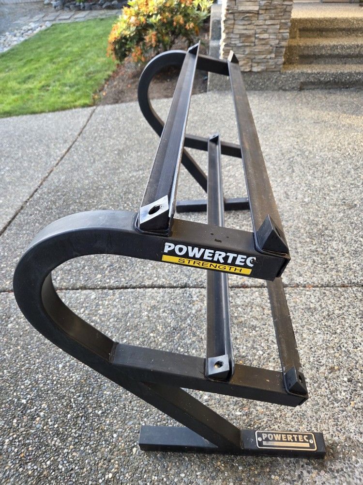 Dumbbells Storage Rack 3 Tier Storage Rack Powertec Workout Excercise Bench Press Equipment
