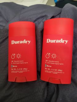 2 NEW DURADRY Antiperspirant Deodorant  Sticks (2.3 oz) Both For $18/$18 Por Los 2