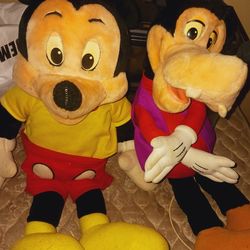 Vintage Talking Micky Mouse & Goofy