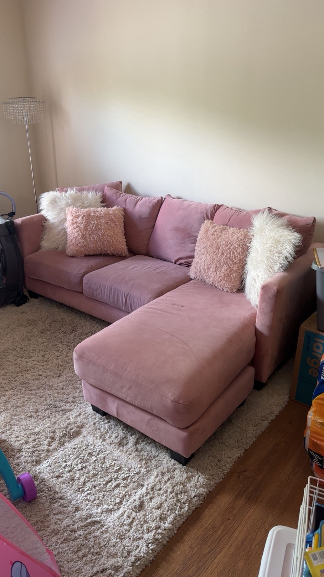Pink Sectional 