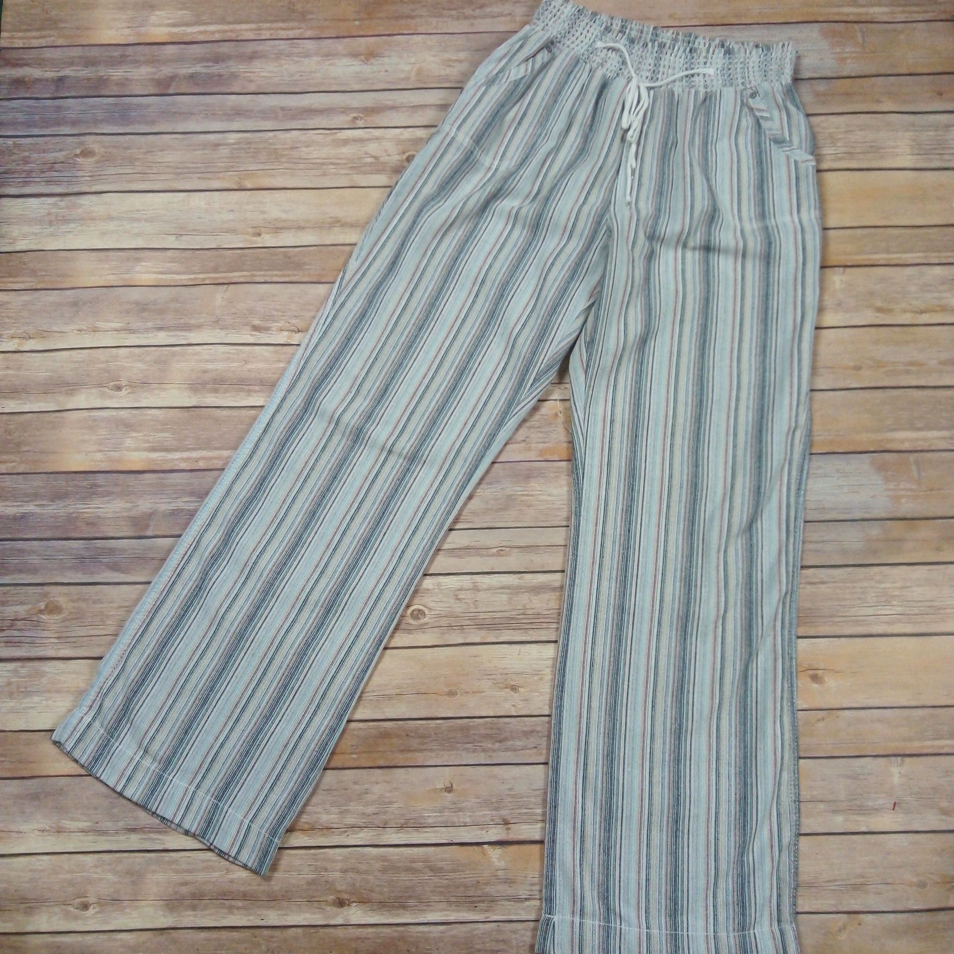Buckle | Ci Sono Striped Linen Blend Beach Pants- SZ XL