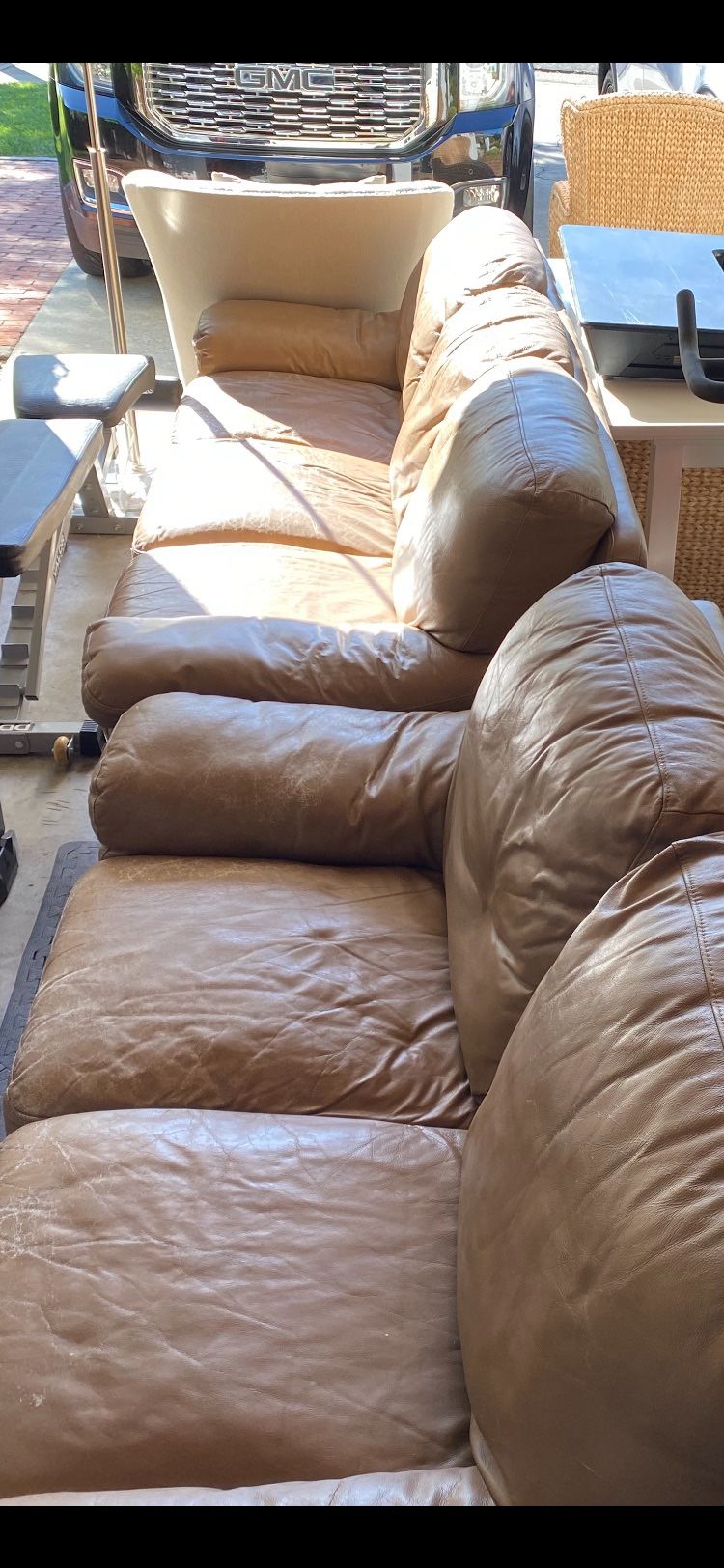 Leather Couch and love seat
