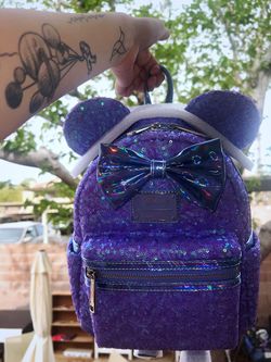 Disney purple store sequin backpack
