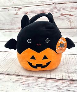 Kellytoy Squishmallows 8" Emily Bat Pumpkin Halloween Custom Bat 2020 Stuffed