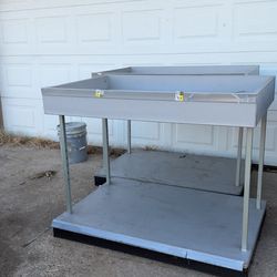 Grey Store Shelf