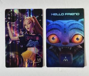 Kpop Demon Hunters McDonald’s Mira And Derpy Tiger Card