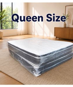 Queen Mattress Set PillowTop – Brand New –  Same Day Delivery Available 🚚