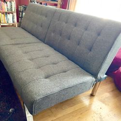 DHP Emily Futon Sofa Bed - Gray