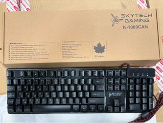 Brand New In Box - Skytech K-1000CAN Gaming LED-Lit ANSI Canadian French Keyboard