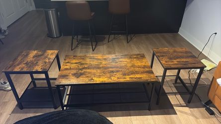 Rustic Brown Coffee Table set