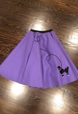 Purple poodle skirt