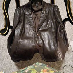 Coffee Brown Lightweight Leather Jacket