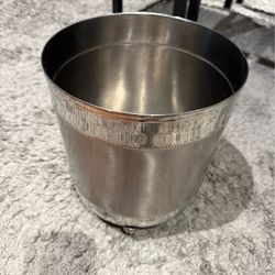 Small Stainless-Steel Bathroom Trash Can