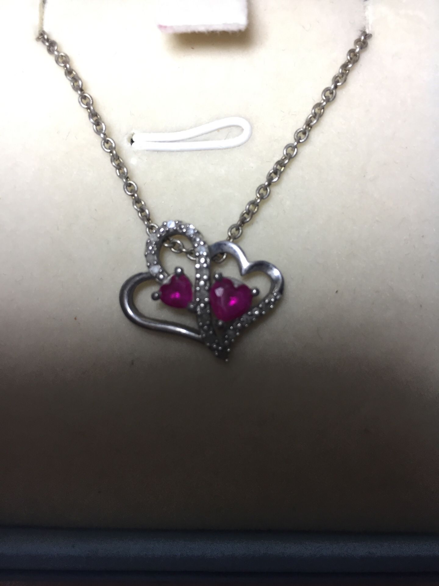 Heart necklace great for valentines