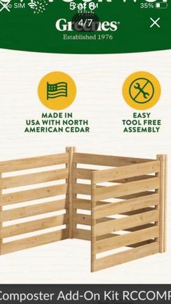 Wood Stationary Bin Composter