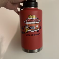 Life is good stainless steel water jug