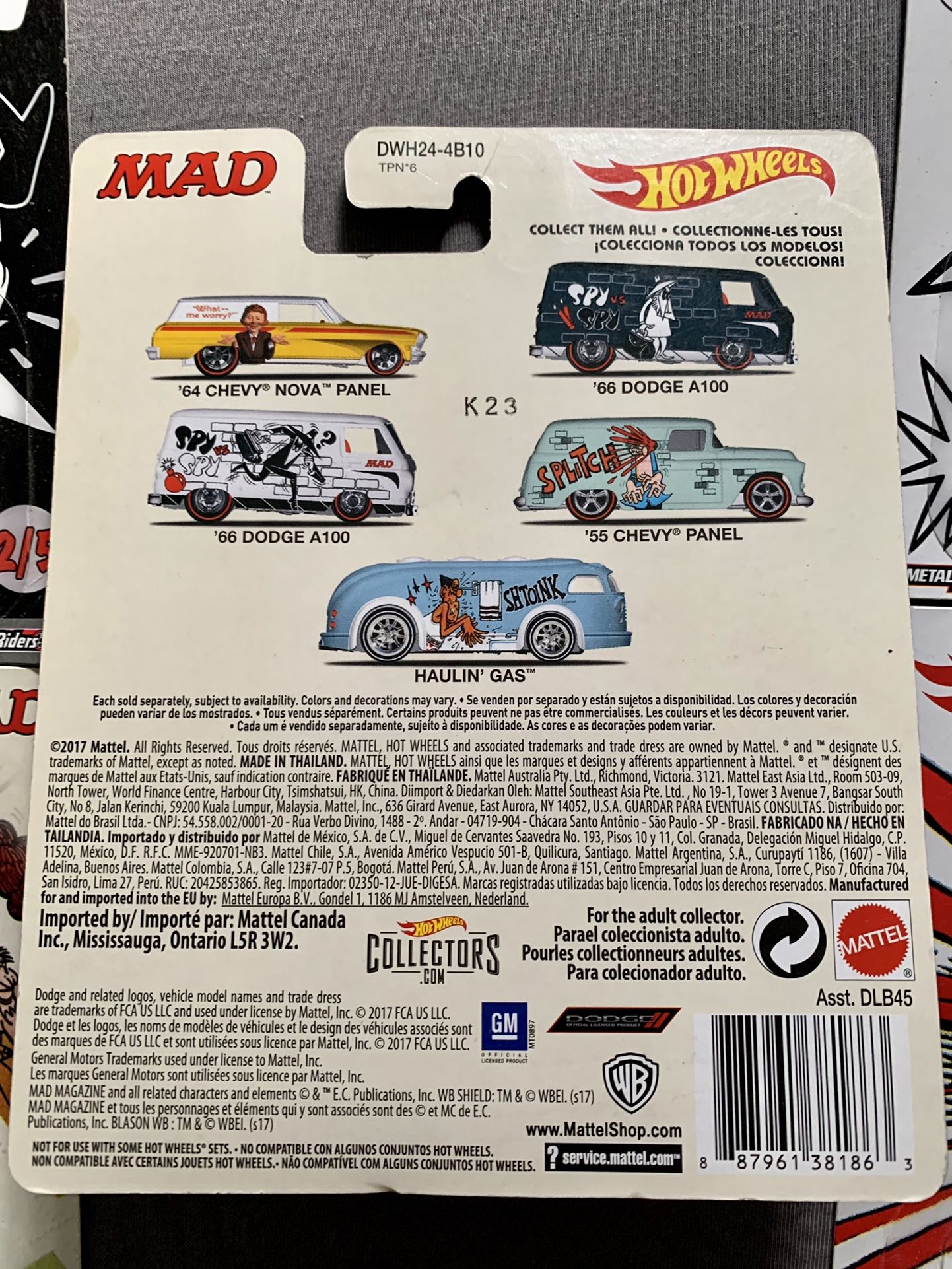 Hot Wheels Real Riders Mad Tv Collection