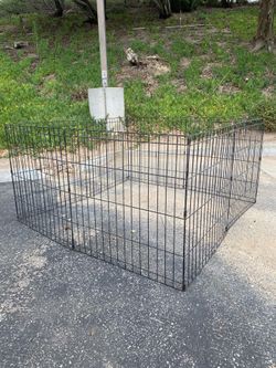 Dog play pen, foldable