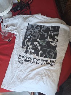 Taylor Swift T-Shirt Adult M  White Midnights You’re On Your Own Kid Lyric Tee