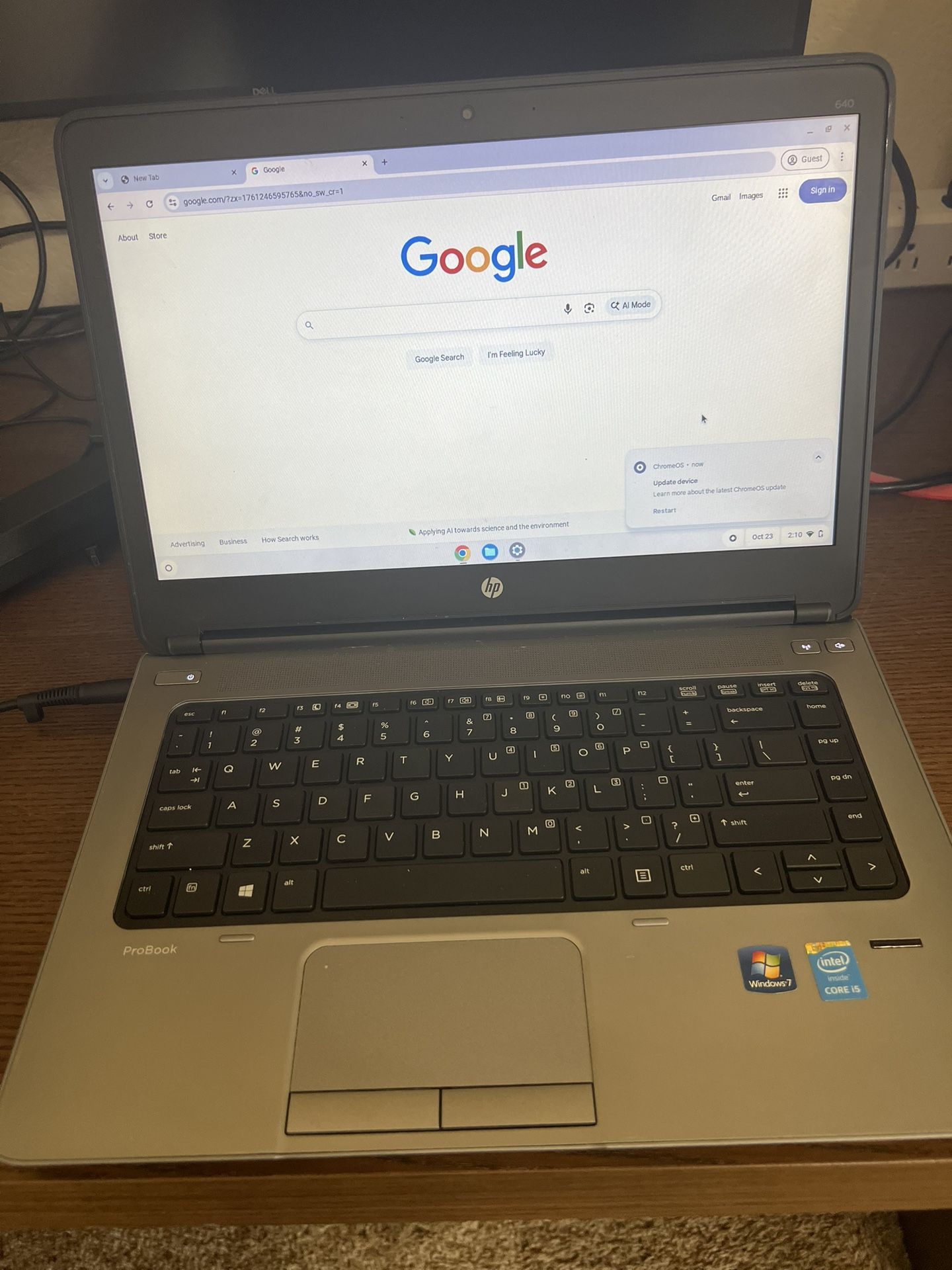 HP ProBook 640 G1 with Google Chrome Flex