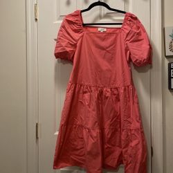 Pink Tiered Dress
