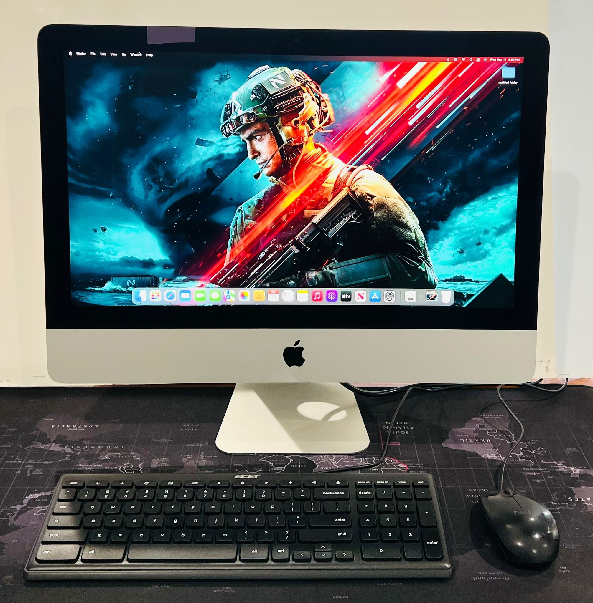 Apple IMac 21” 2015 4K Retina i5 8GB//1TB Hairline Crack See pics