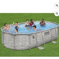 ~NIB Coleman OVAL 16’ X 10’ By 42” DEEP Pool W/ Pump, Filter & LADDED