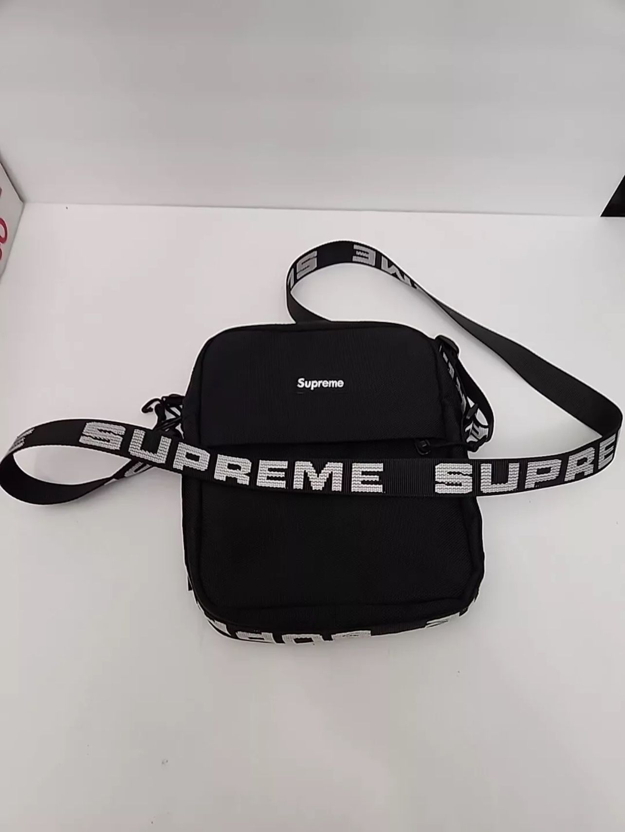 supreme ss18 nylon shoulder bag black