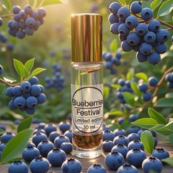 blueberries Festival Ltd Ed Perfume Oil 10mL Roll-On Unisex Botanical soft   Capture unique, addictive vibes with Blueberries Festival – a limited-edi