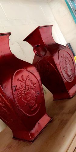 Metal vases