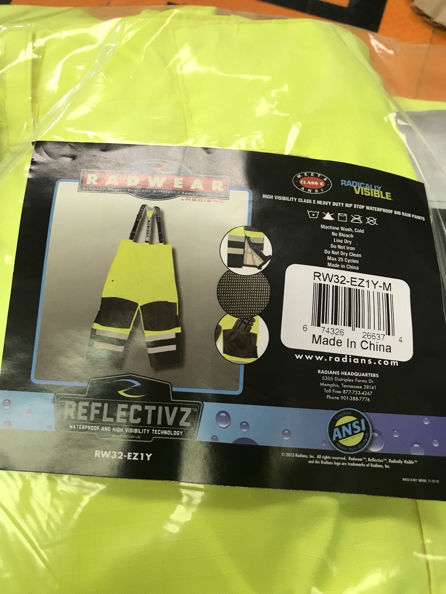 High Visibility Class E Heavy Duty Waterproof Pants