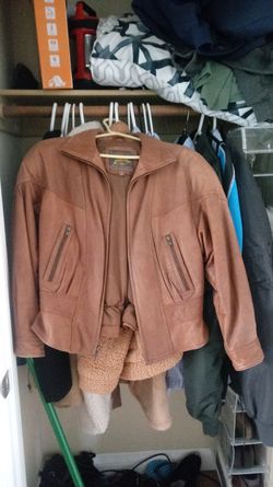 Leather blazer jacket