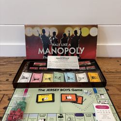 Extremely RARE Walk Like a Manopoly Jersey Boys Monopoly Game Collectible READ