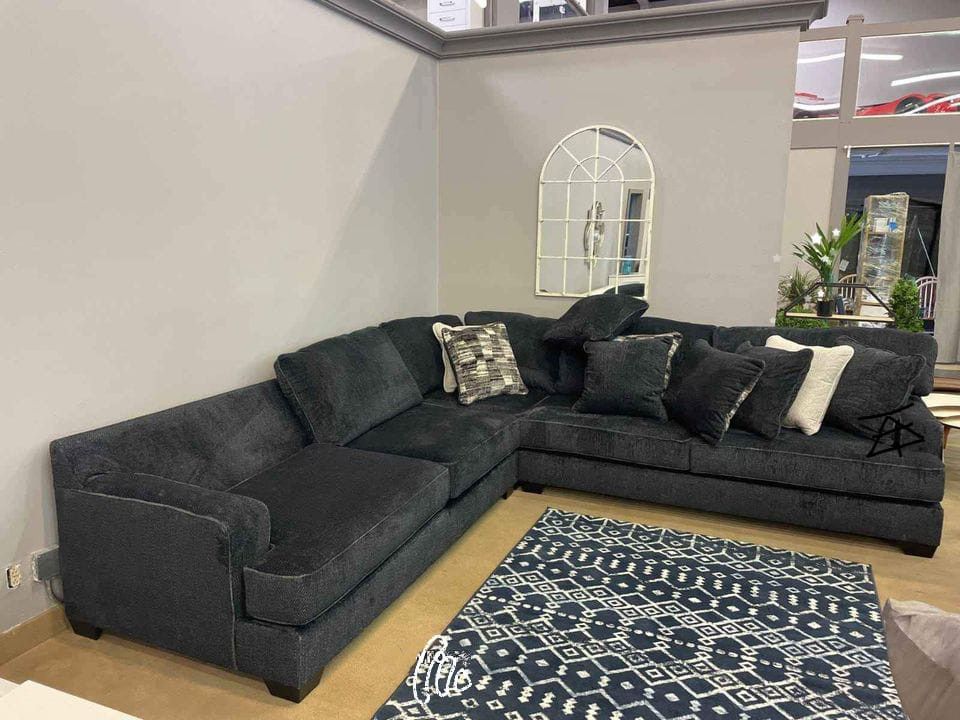 Lavernett Charcoal 3-Piece Sectional$10 Down Payment And Financing Available