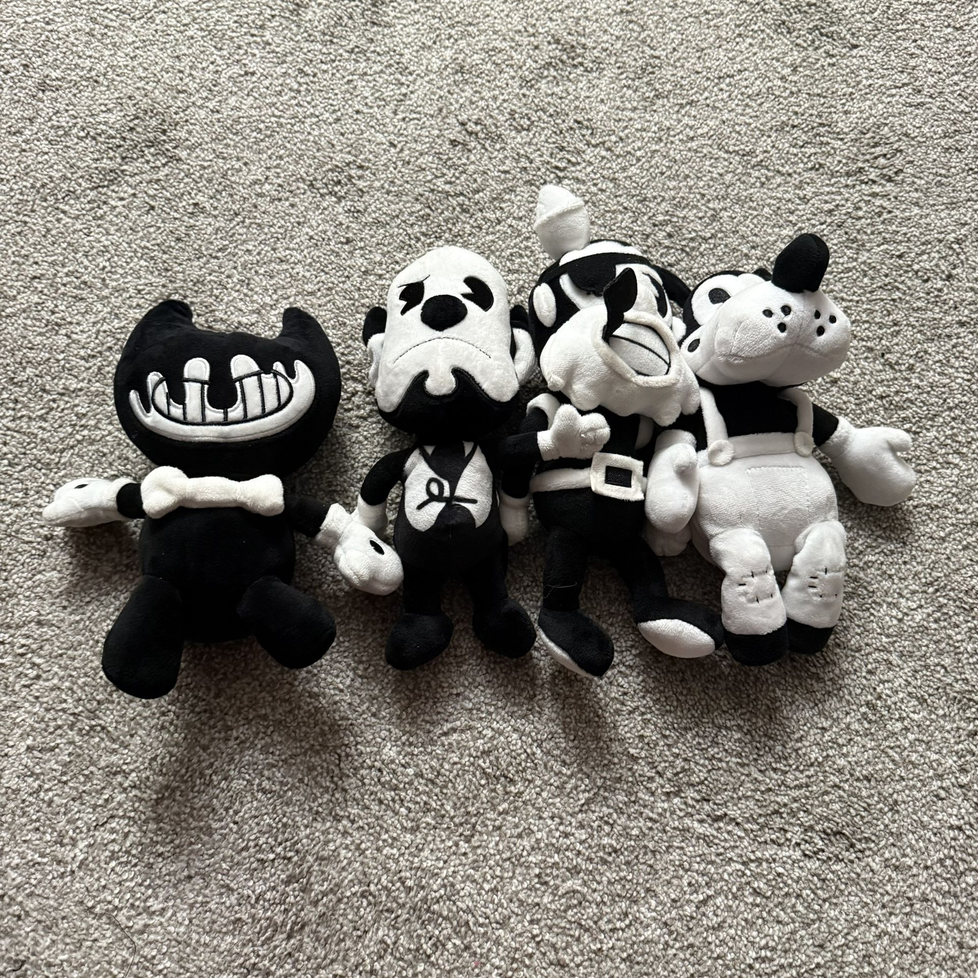 All Authentic Bendy And The Ink Machine Plushies (all authentic but no tush tags in great condition)