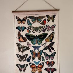 World Market butterfly tapestry wall hanging 