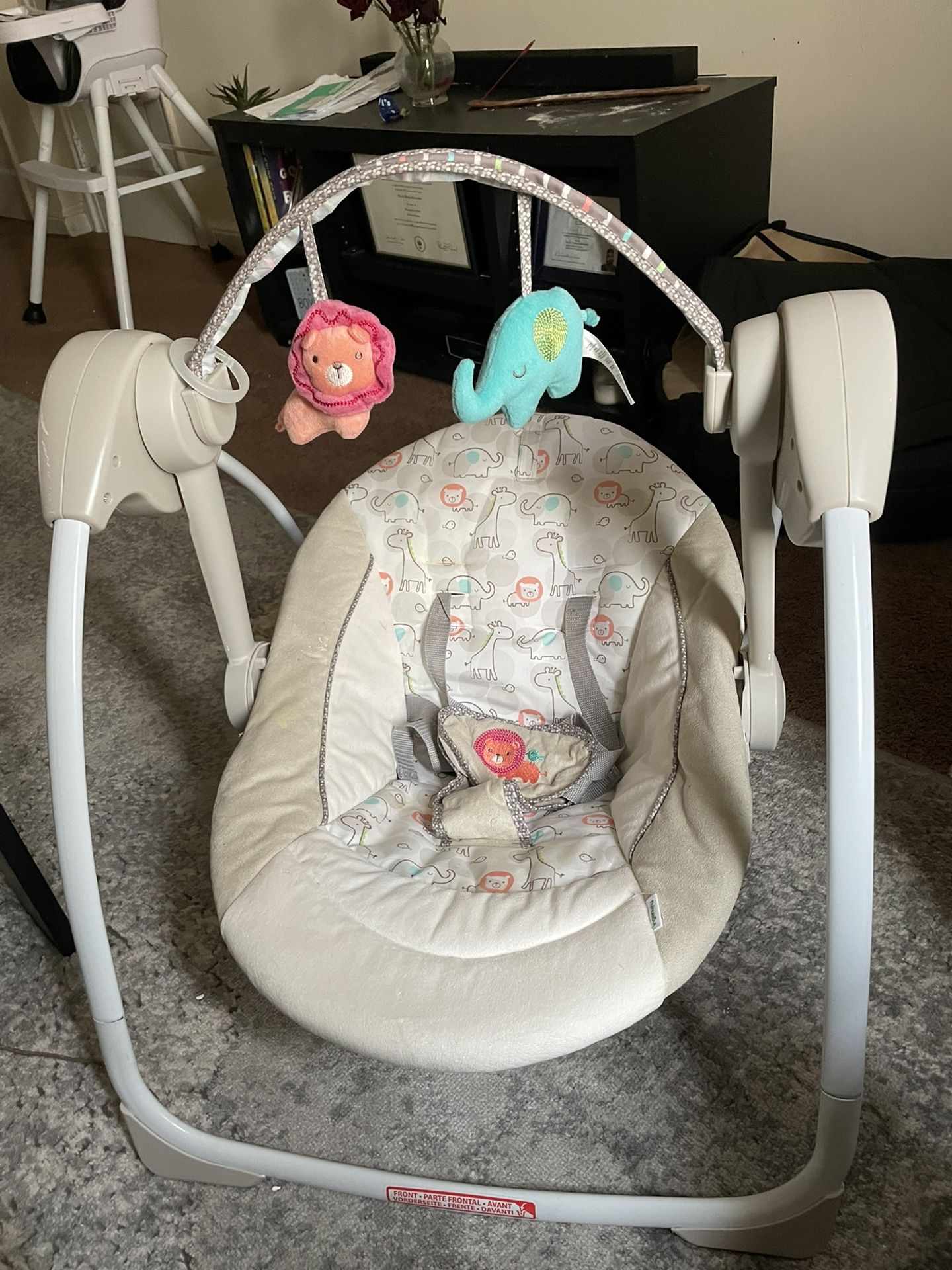 Baby Swing, Lounger, And Sit Me Up Chair 3 In 1!