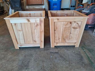 Large Cedar Planter Boxes