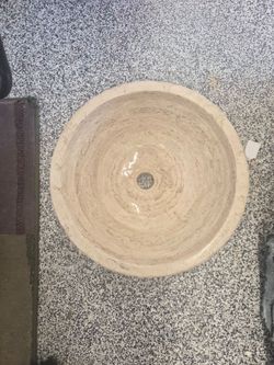 Natural stone vessel sink