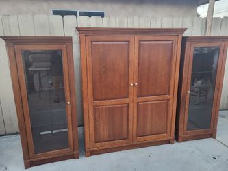 Real Wood Tv Cabinet And Glass Cabinets