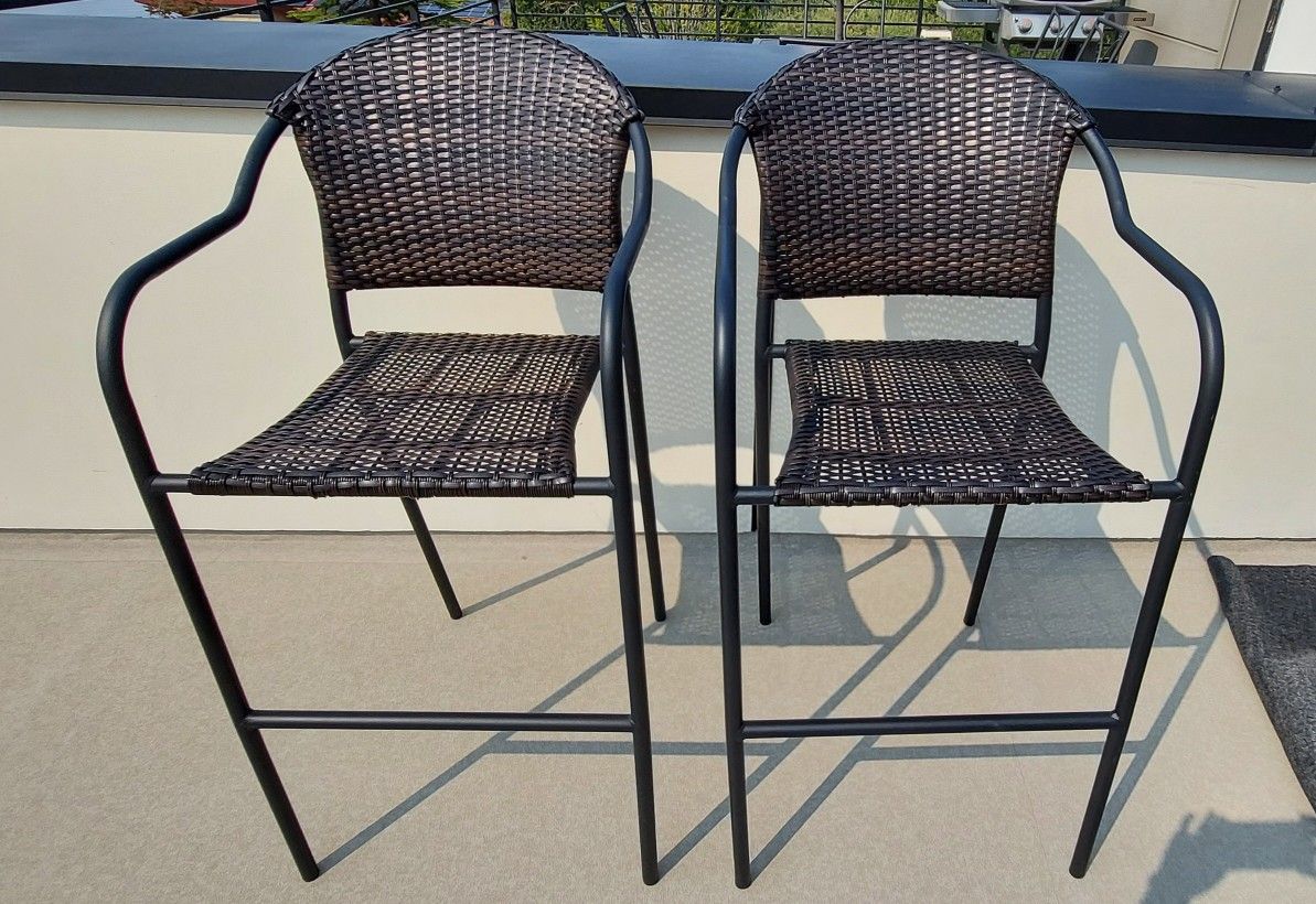 Bar Height Patio Chairs (stackable)