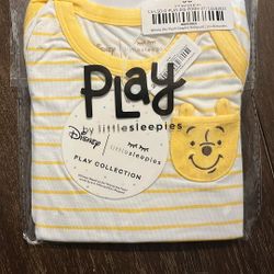 Little Sleepies Winnie The Pooh Graphic Bodysuit 12-18 Months
